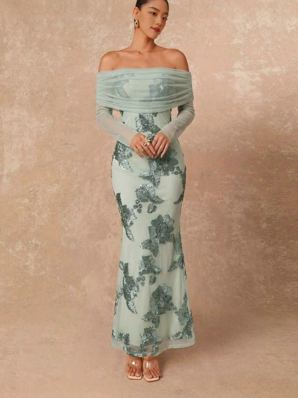 Elegant One Shoulder Bodycon Dress