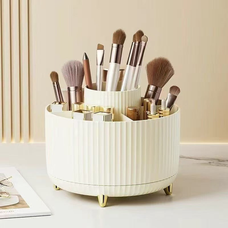 Desktop Rotary Cosmetic Brush Storage Cylinder Cosmetic Rack