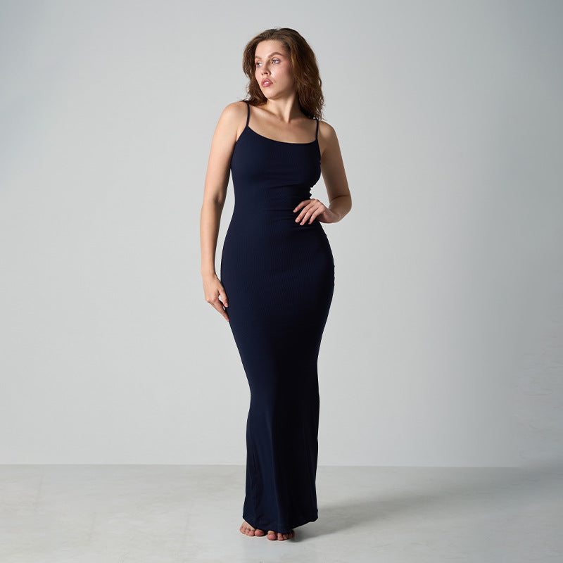 Womens Slim Fit Modal Ribbed Camisole Dress