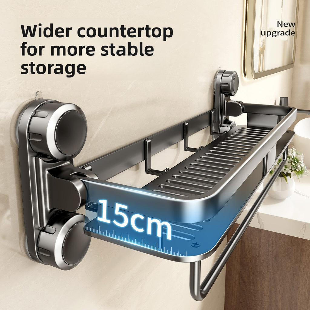 Suction Cup Bathroom Storage Rack