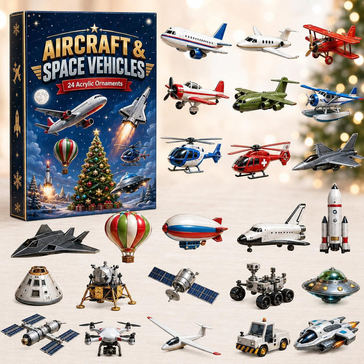 Aircraft Series Blind Box Advent Calendar Christmas Toy