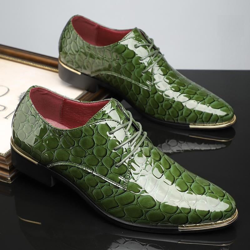 Mens Soft Sole Wedding Shoes Grooms Leather Shoes