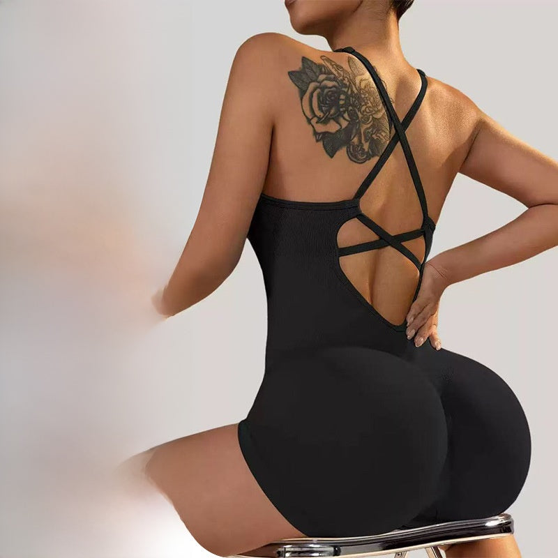 Women's Yoga Jumpsuit with Shorts