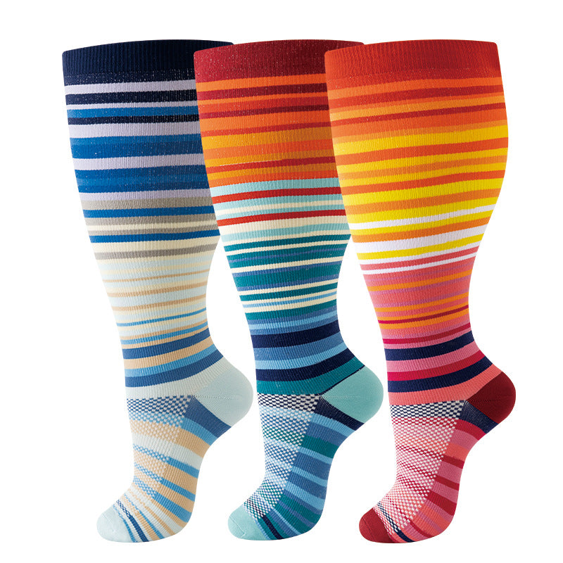 Thickened and oversized compression stockings