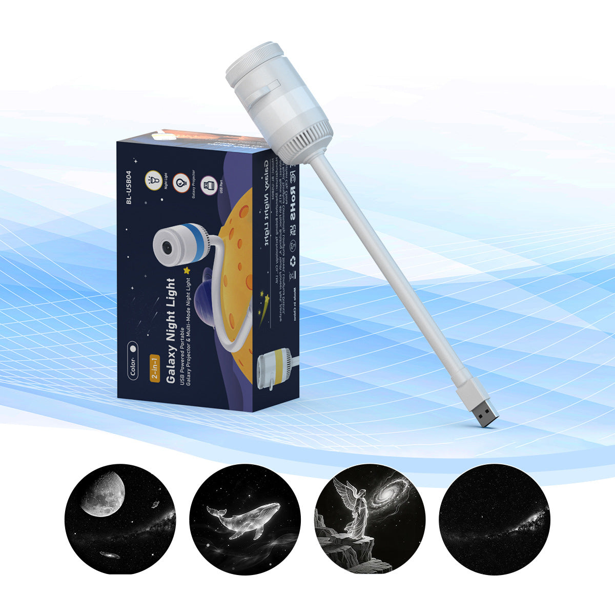 USB Starry Sky Projection Night Light