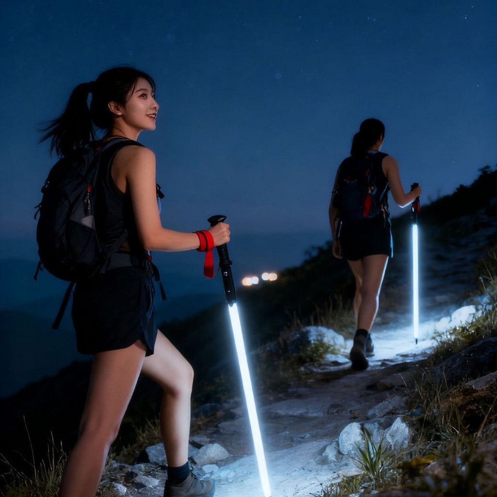 Lighting hiking stick