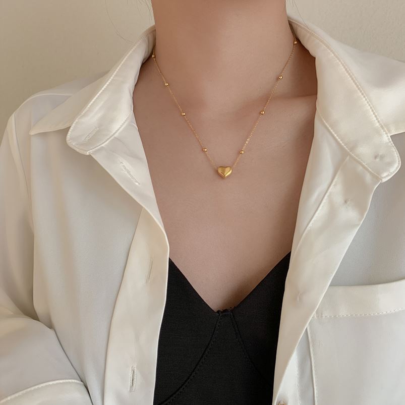 Love-themed titanium steel necklace