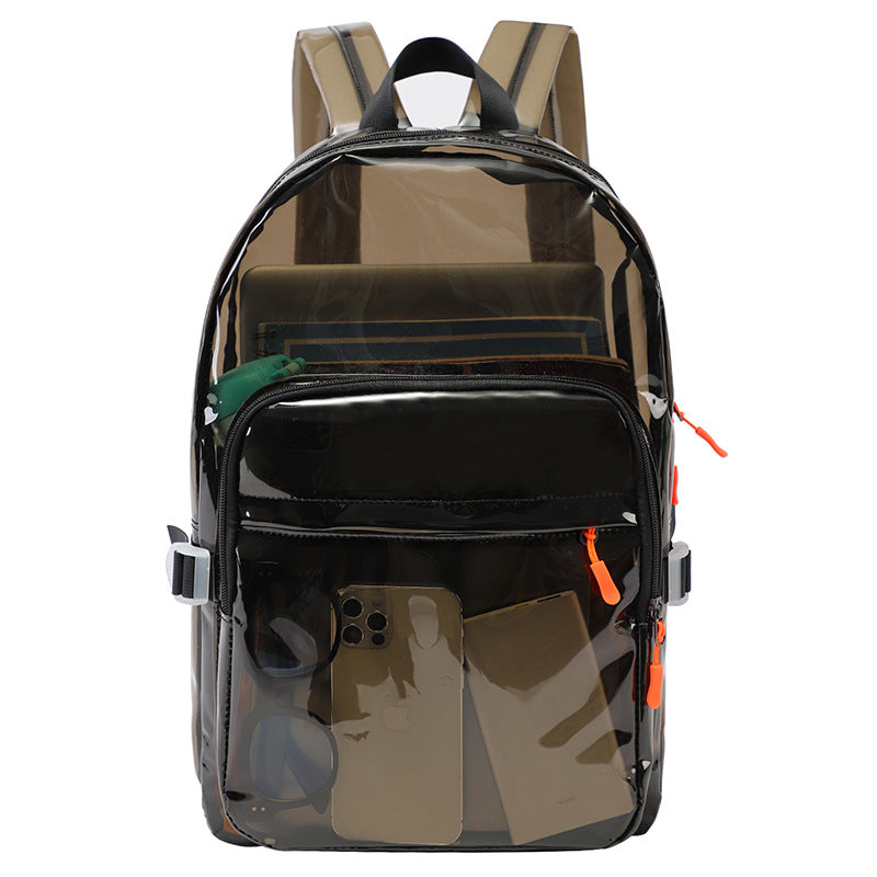 Transparent Pvc Backpack, Cross-Border Student Fashion Backpack