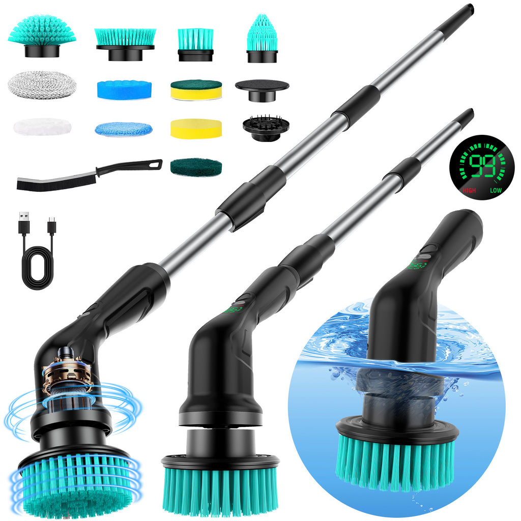 Electric Multifunctional Cleaning Brush with Rotating Heads