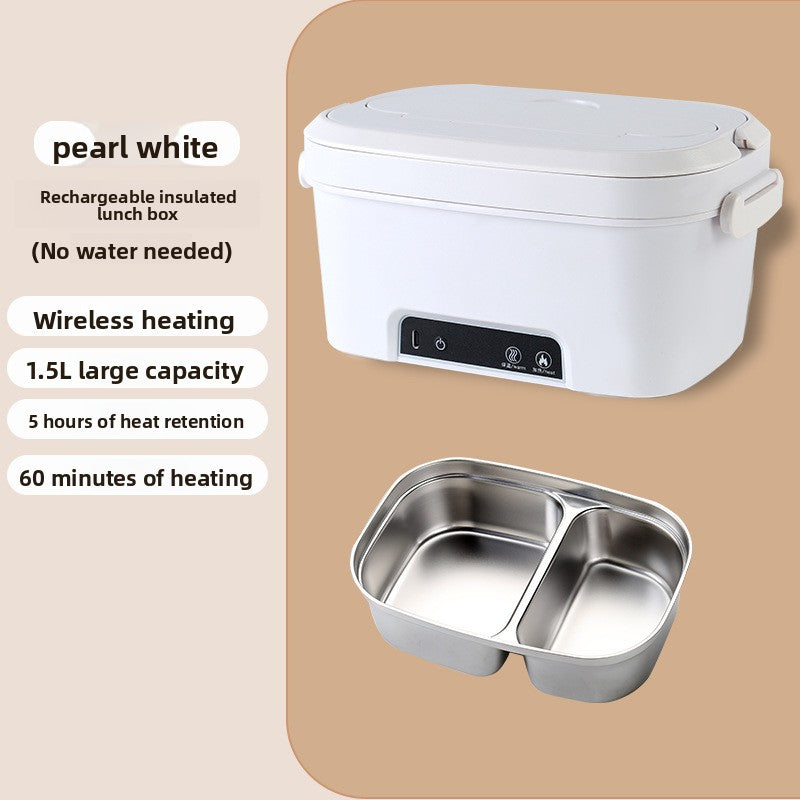 Rechargeable insulated lunch box for outdoor use