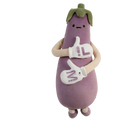 Eggplant Plush Sleep Aid Pillow