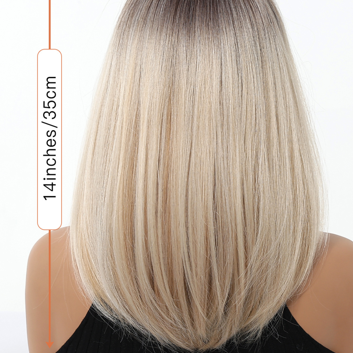Short Straight Hair Wig with Bangs