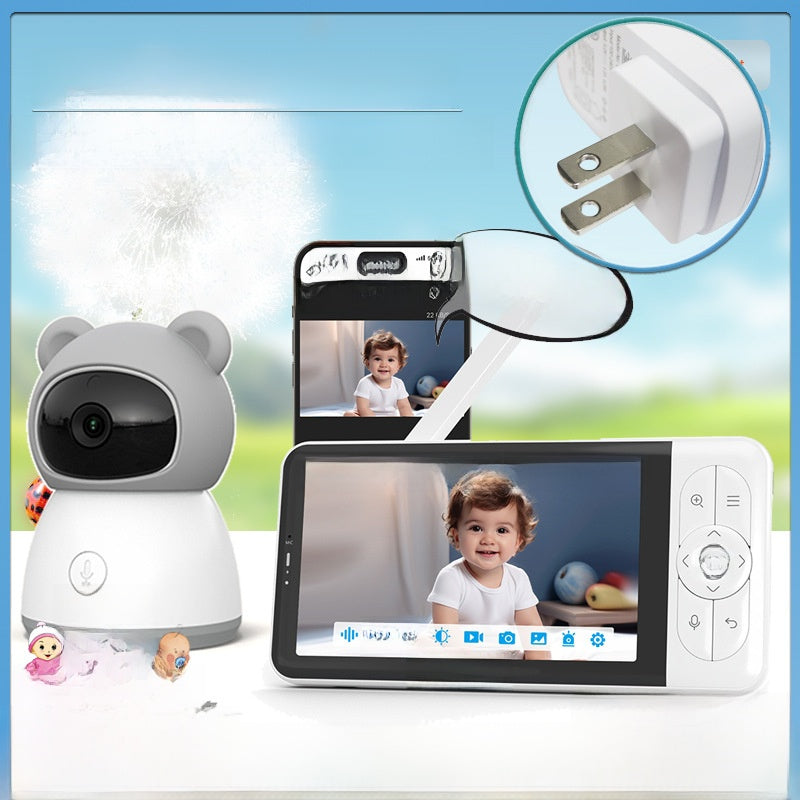 High-definition 5-inch baby monitor for remote monitoring