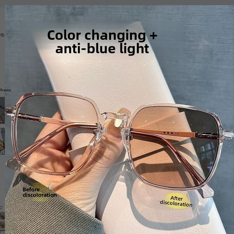 Photosensitive Color Changing Blue Light Glasses