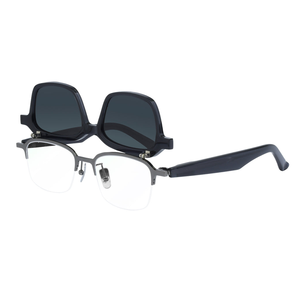 Flip-Up Polarized Sunglasses with Titanium Frame