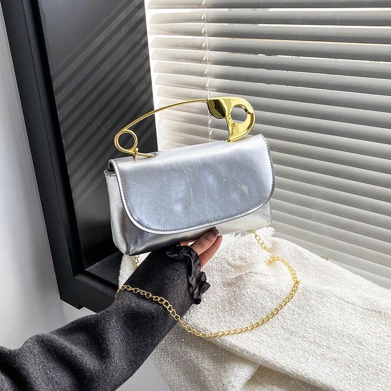 New Korean Style Versatile Chain Bag High-End Shoulder Crossbody Bag