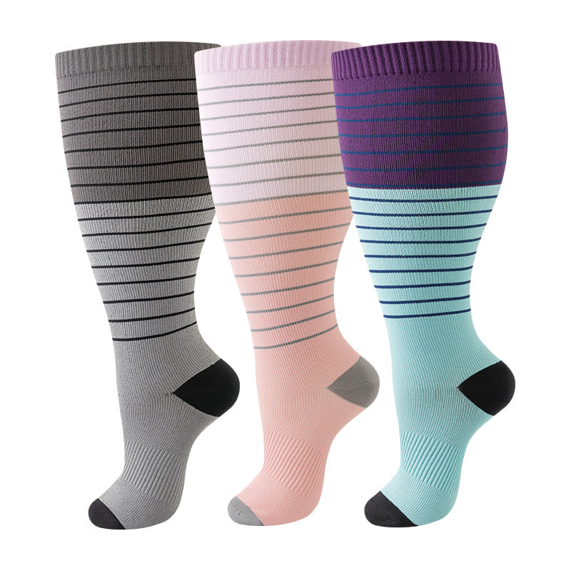Thickened and oversized compression stockings