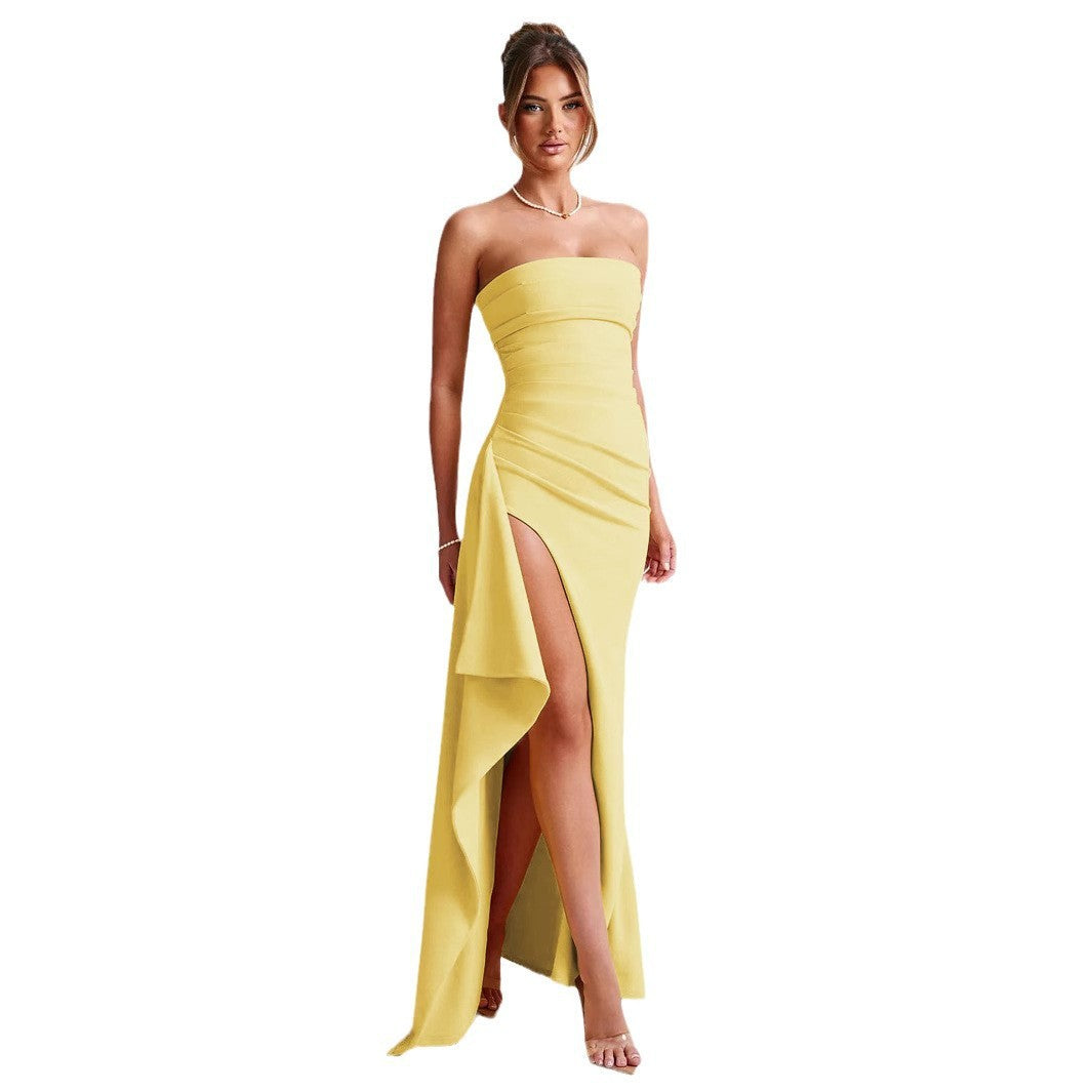 Strapless Bodycon Evening Dress