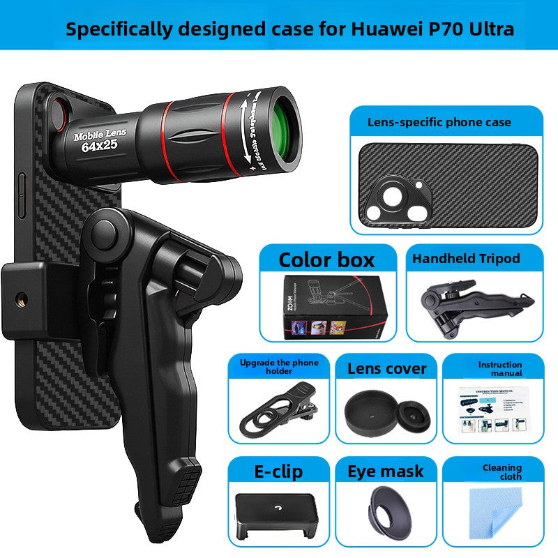 64x Telephoto Lens with Anti-Shake Bracket for Smartphones