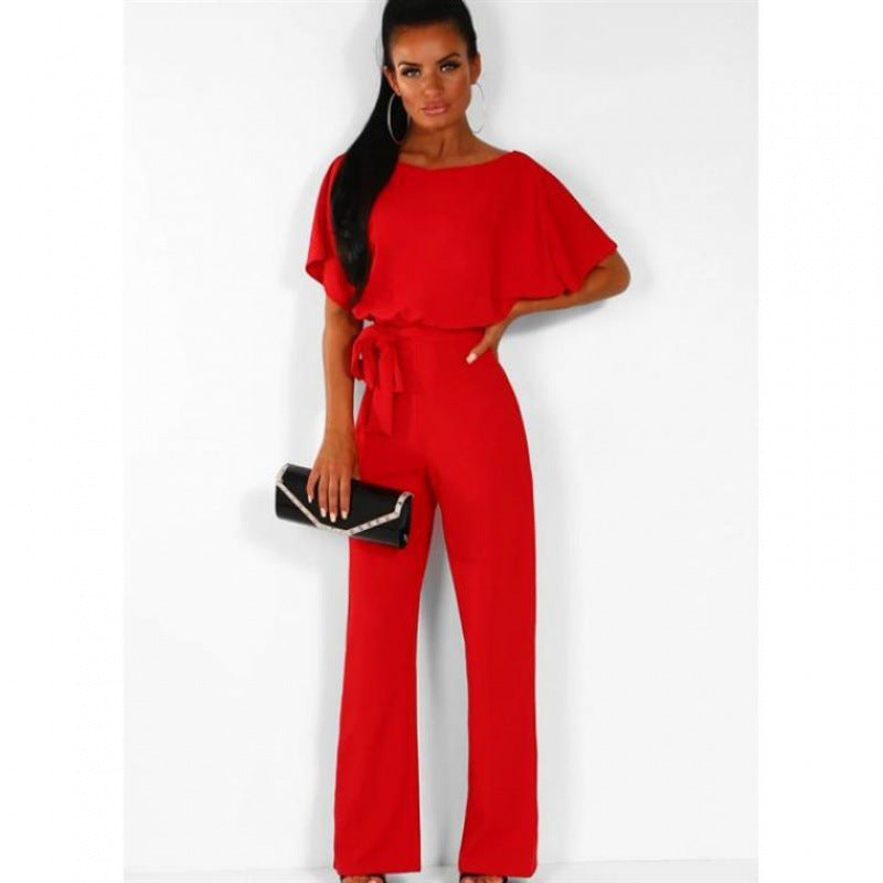 Straight-Leg jumpsuit