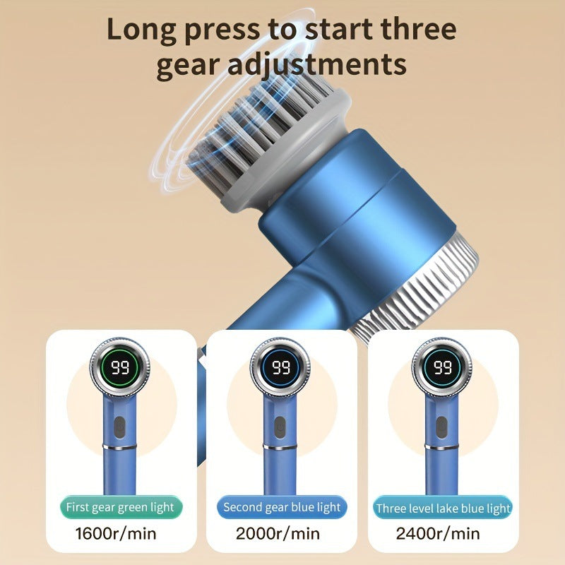 Electric Cleaning Brush Set with Multiple Attachments