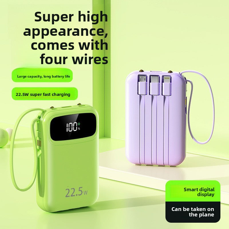 Portable 20000mAh Power Bank with Digital Display