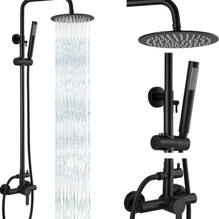 Stainless Steel Square Shower Head Set
