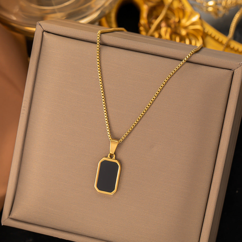 Minimalist Titanium Steel Clavicle Necklace