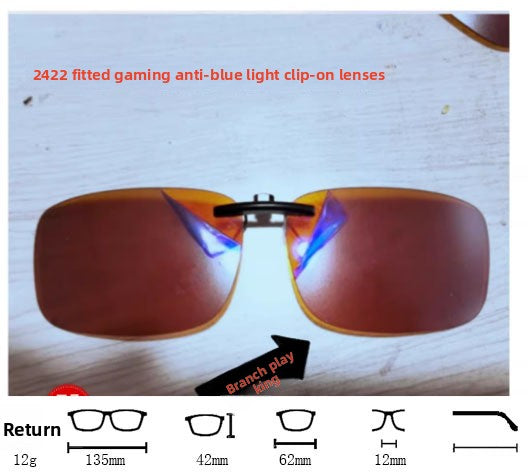 Anti Blue Light Clip On Lenses Flip Up Glasses