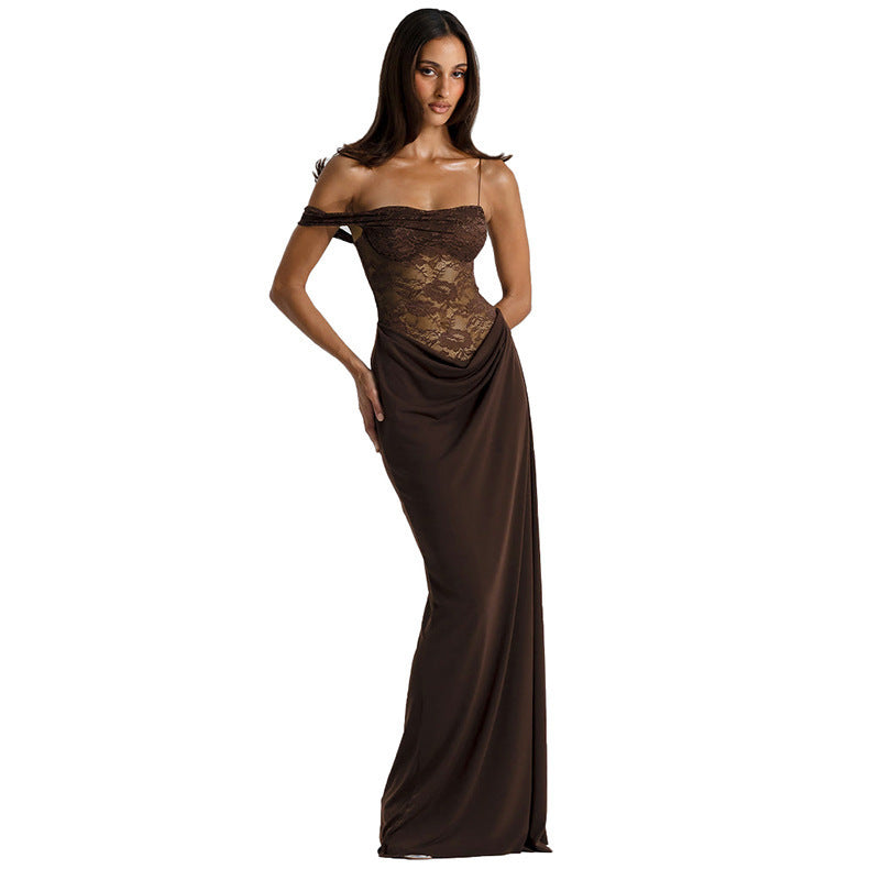 Women's Mesh Lace Mermaid Dress