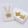 Stainless Steel Earrings and Necklace