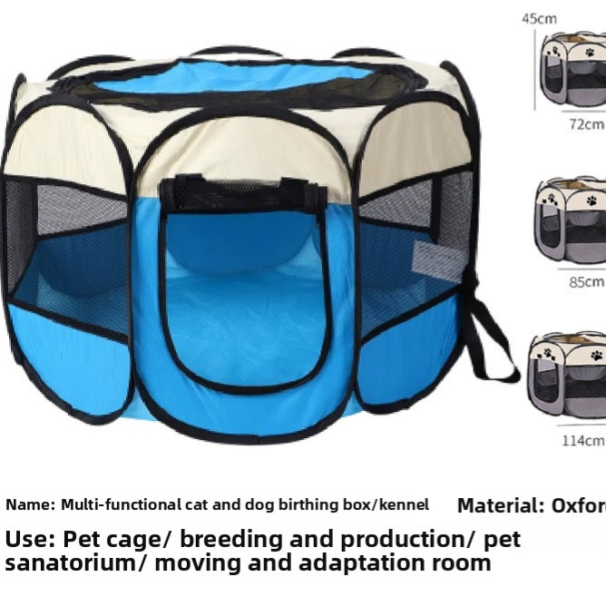 Foldable Pet Playpen Tent Enclosure