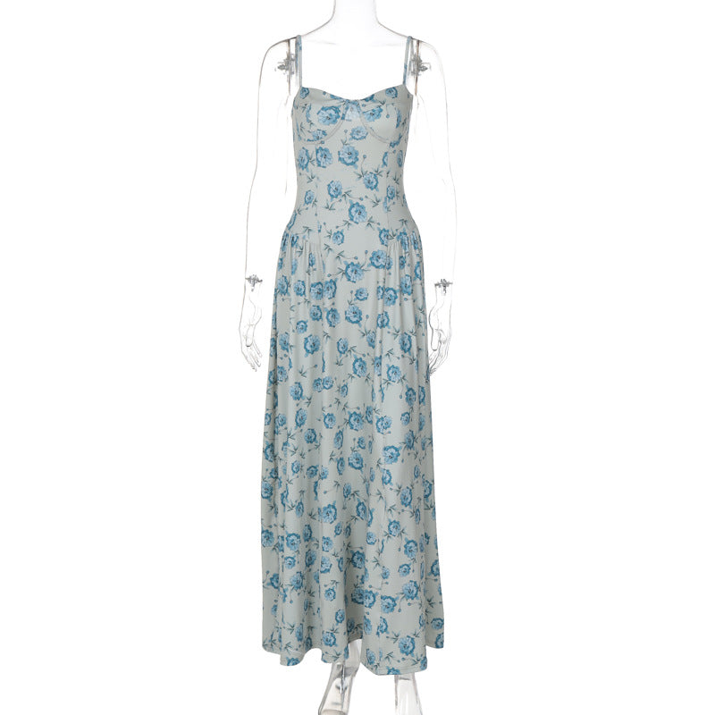 Floral Strapless Summer Dress