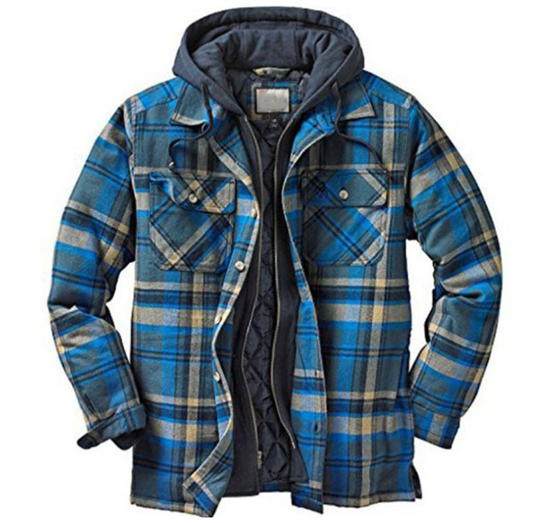 Men's Thickened Hooded Jacket