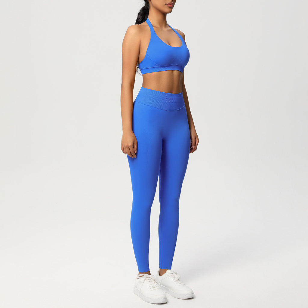 Seamless Solid Color Knitted Yoga Wear