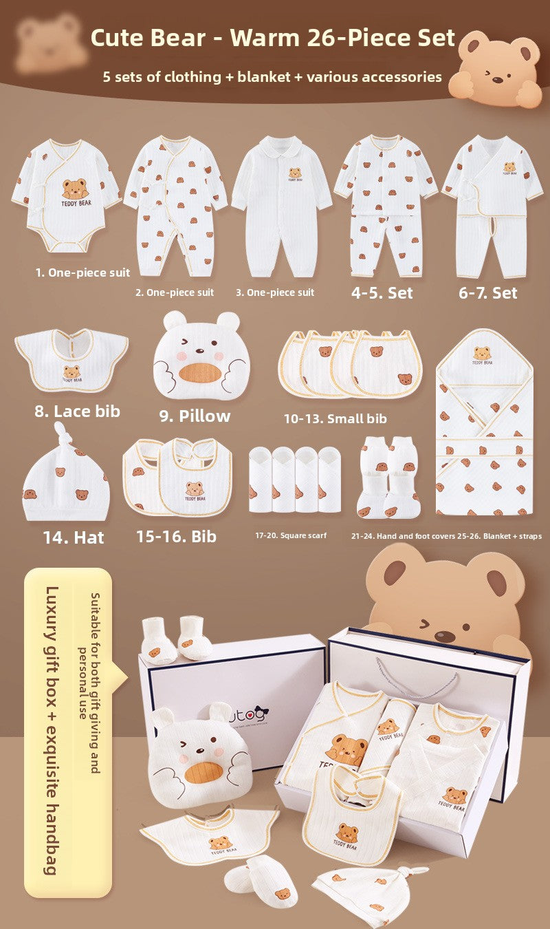 Newborn gift set with baby clothes