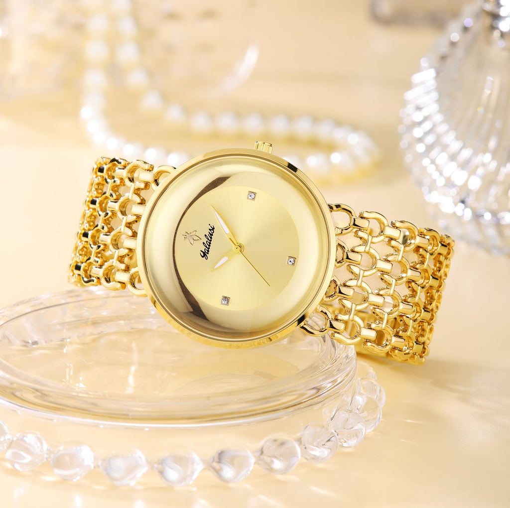 Yalalusi Luxury Women Watch with Hollow Strap