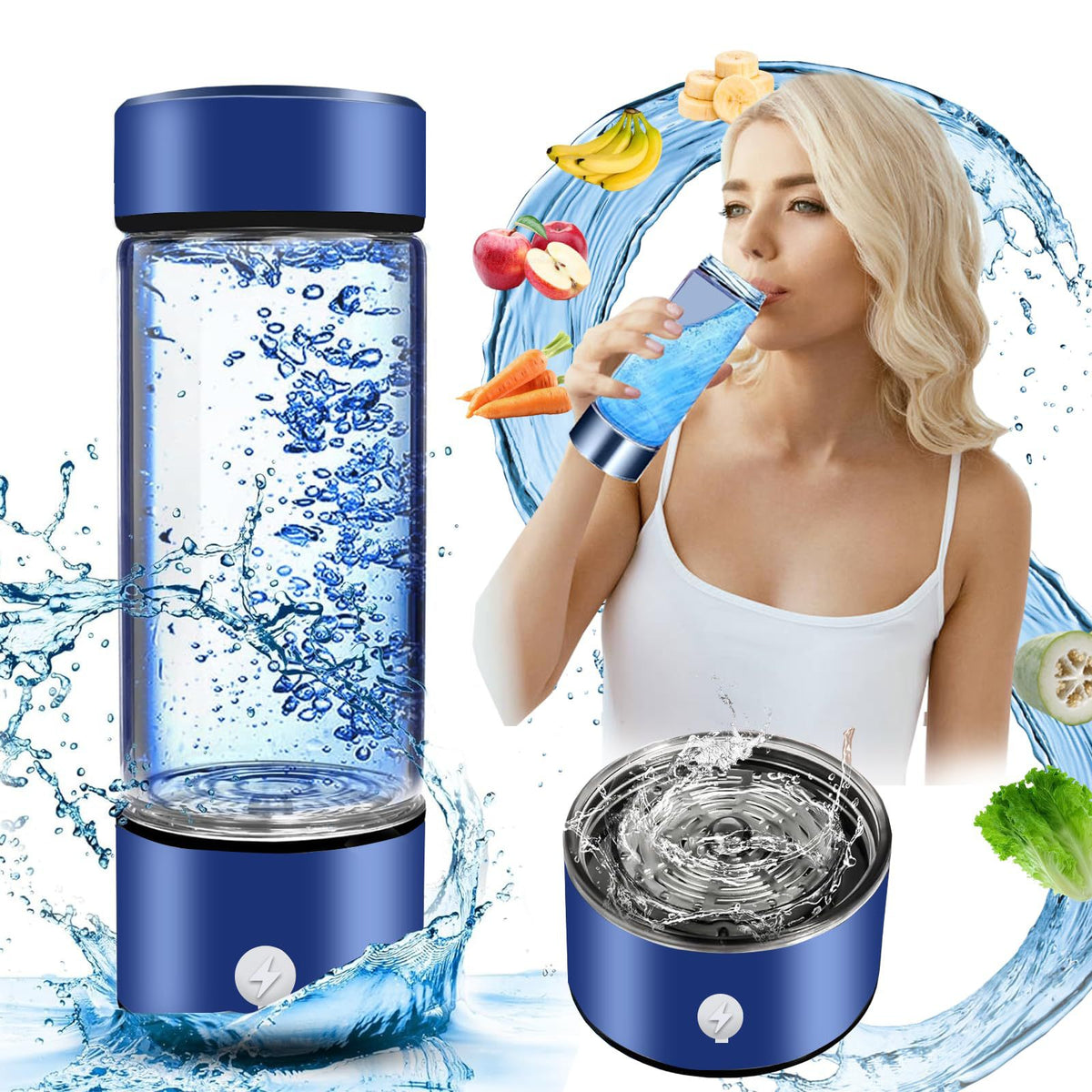 High Borosilicate Glass Electrolytic Hydrogen-Rich Water Cup