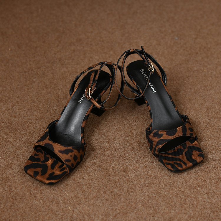 Women's Stiletto Buckle Strap Sandals