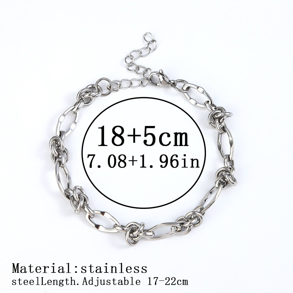 316L Titanium Steel Bracelet Waterproof Hypoallergenic Gold Plated Chain Jewelry for Men Women Unisex Fashion Accessories