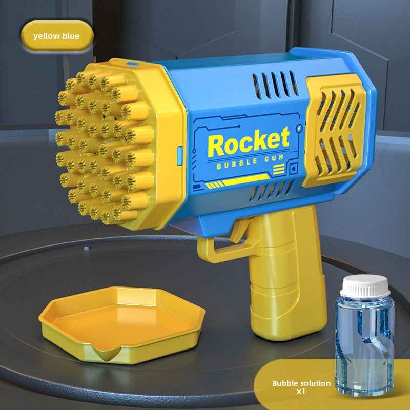 Electric Handheld Bubble Gun with Lights