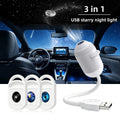 USB Star Projection Night Light with Voice Control
