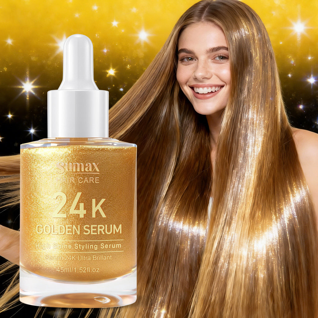 45ml Cylindrical Bottle 24K Hair Care Essence