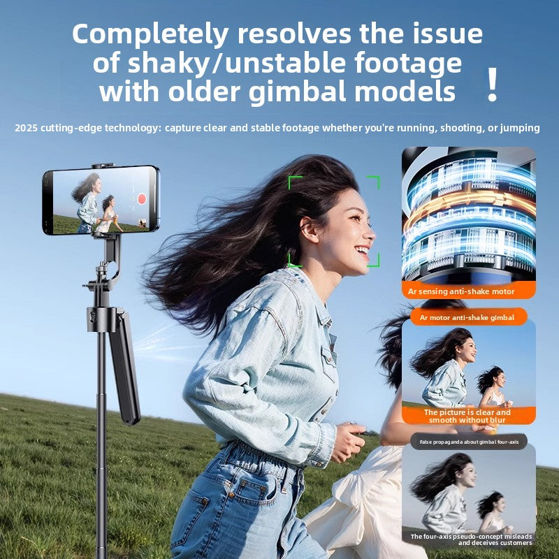 AI Tracking Gimbal Selfie Stick with Bluetooth Remote