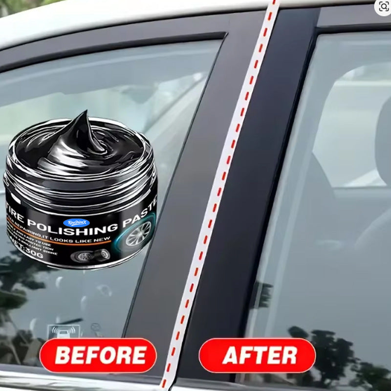 Black Plastic and Leather Restorer Auto Interior Repair Paste