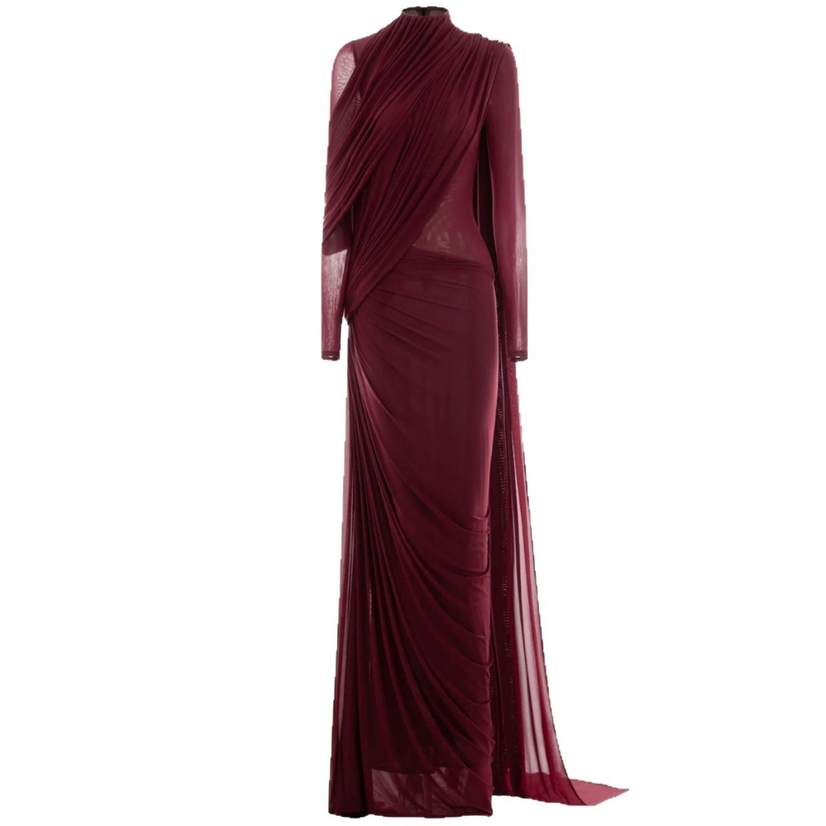 Spring and summer new slim waist pleated irregular temperament skirt