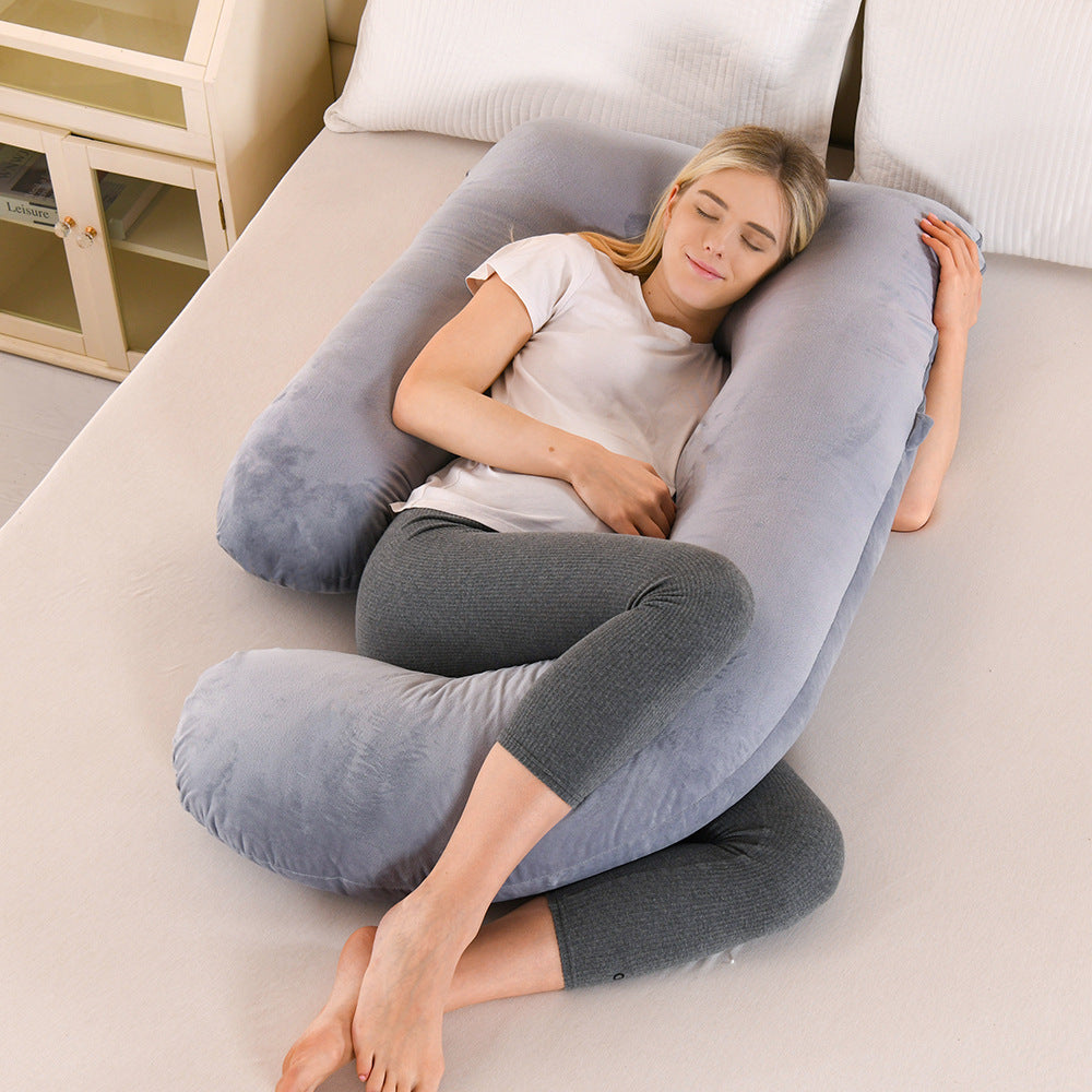 U-Shaped Maternity Pillow with Lumbar Support