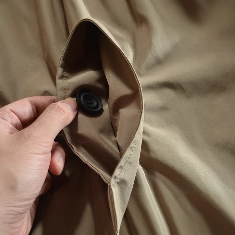 Long Windbreaker Coat