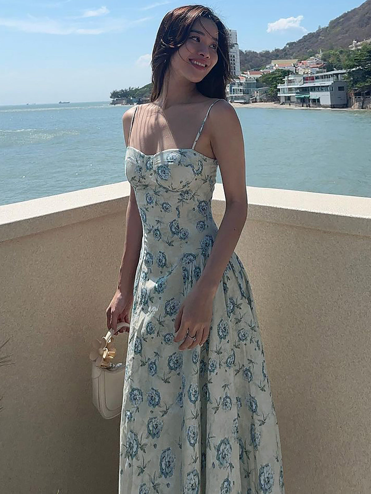 Floral Strapless Summer Dress