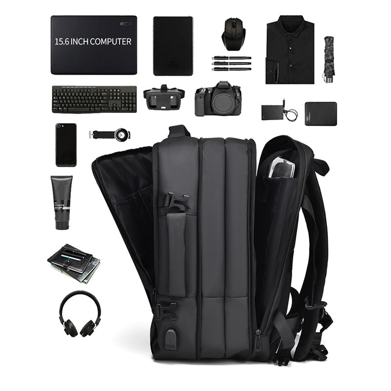 Expandable Laptop Backpack with USB Port